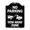 Signmission No Parking Tow Away Zone Tow Truck Heavy-Gauge Aluminum Architectural Sign, 24" x 18", BW-1824-23652 A-DES-BW-1824-23652 - alternate 1